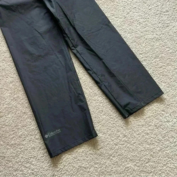 Columbia Rain Pants Men’s Size Large Black Button Pockets Outdoor - Picture 11 of 15